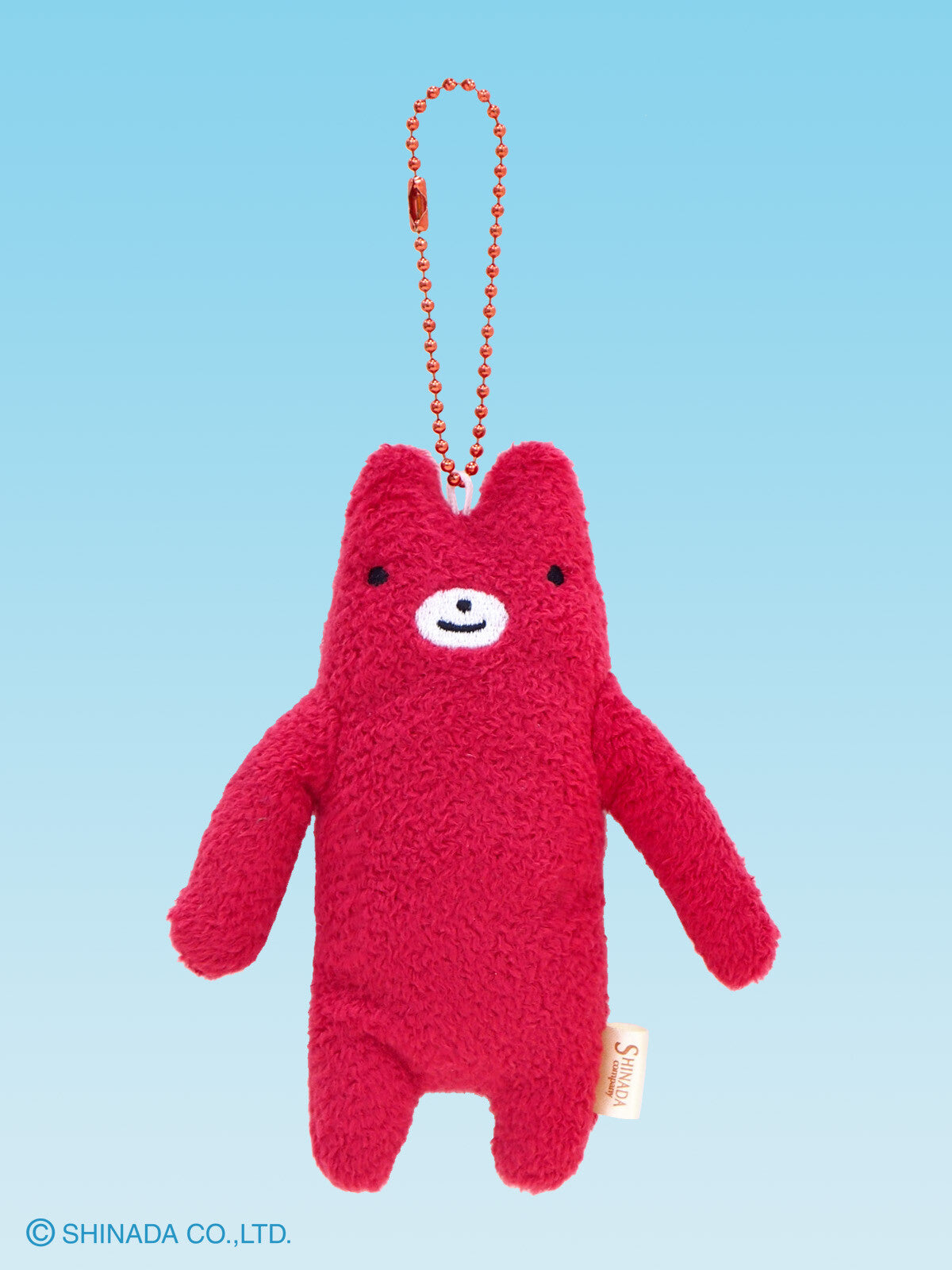 Fumofumo San Mini Red Bear Keychain (12cm)