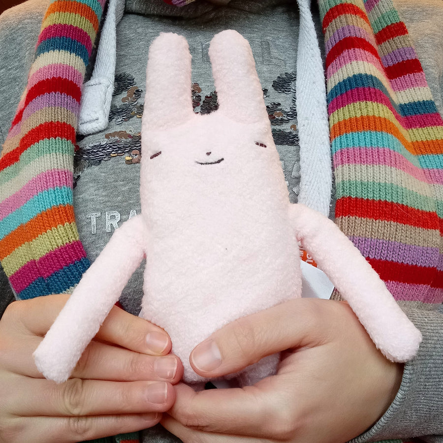 Fumofumo San Pale Pink Sleepy Bunny (20cm)