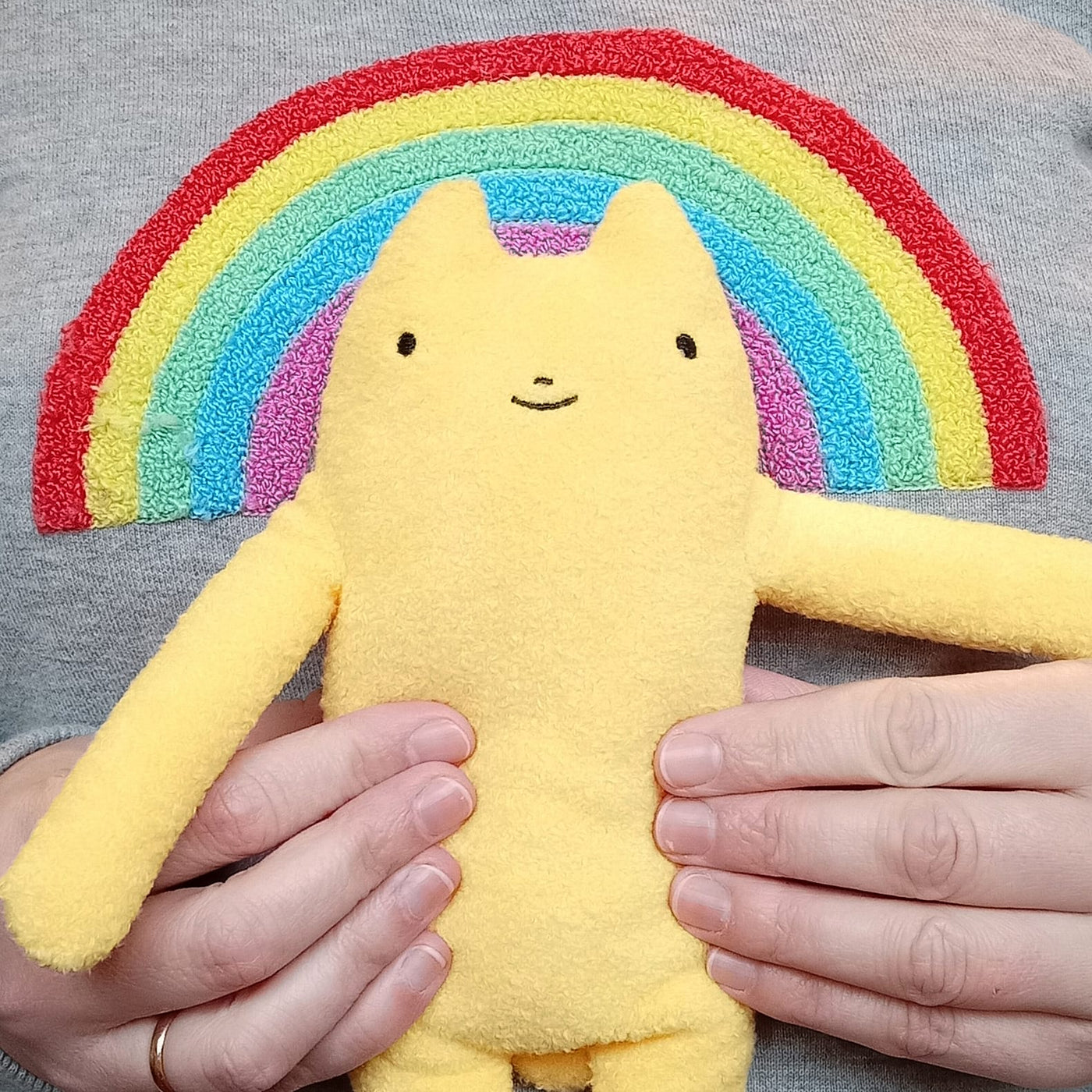 Fumofumo San Bright Yellow Cat  (20cm)