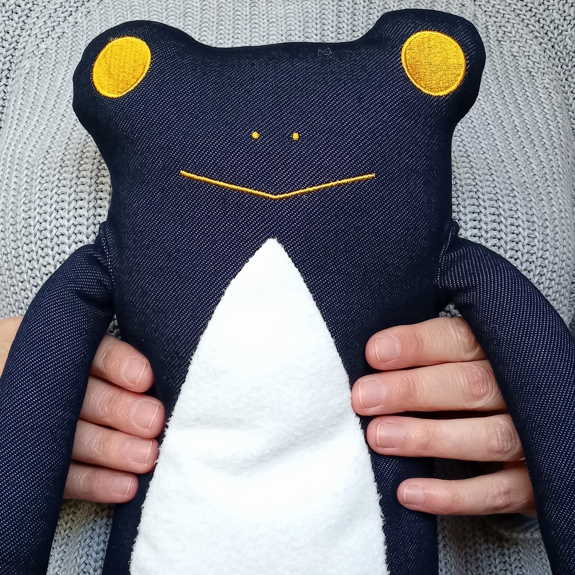 Fumofumo San Large Denim Style Frog (32cm)