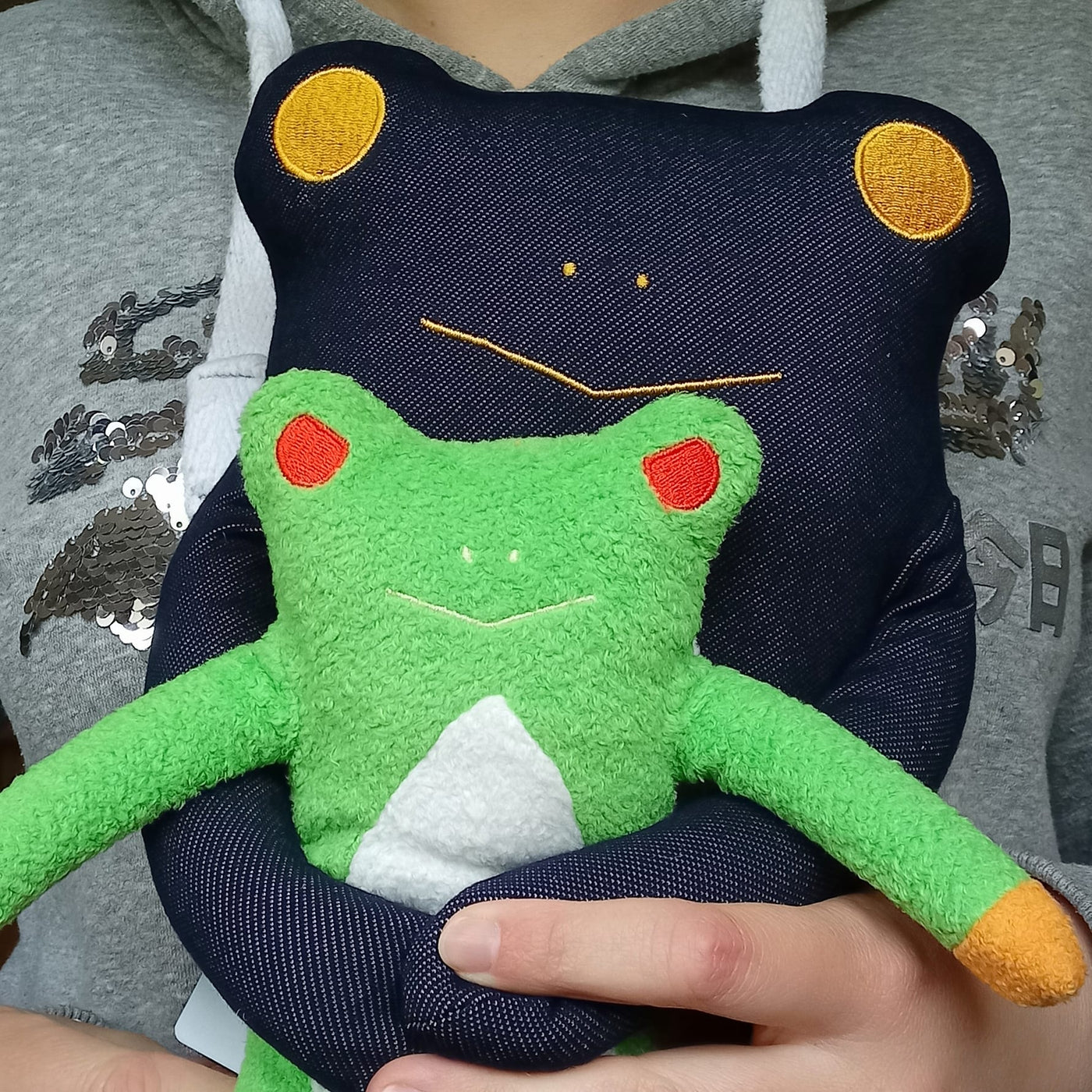 Fumofumo San Large Denim Style Frog (32cm)