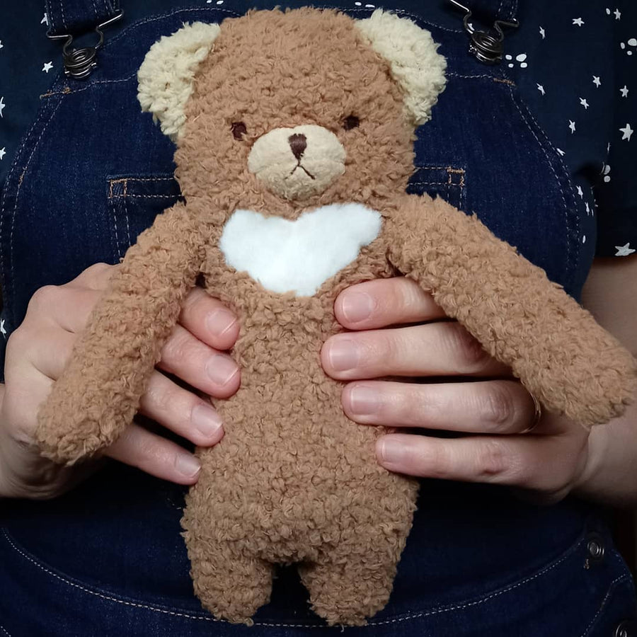 Fumofumo San Fluffy Dark Brown Bear (21cm)