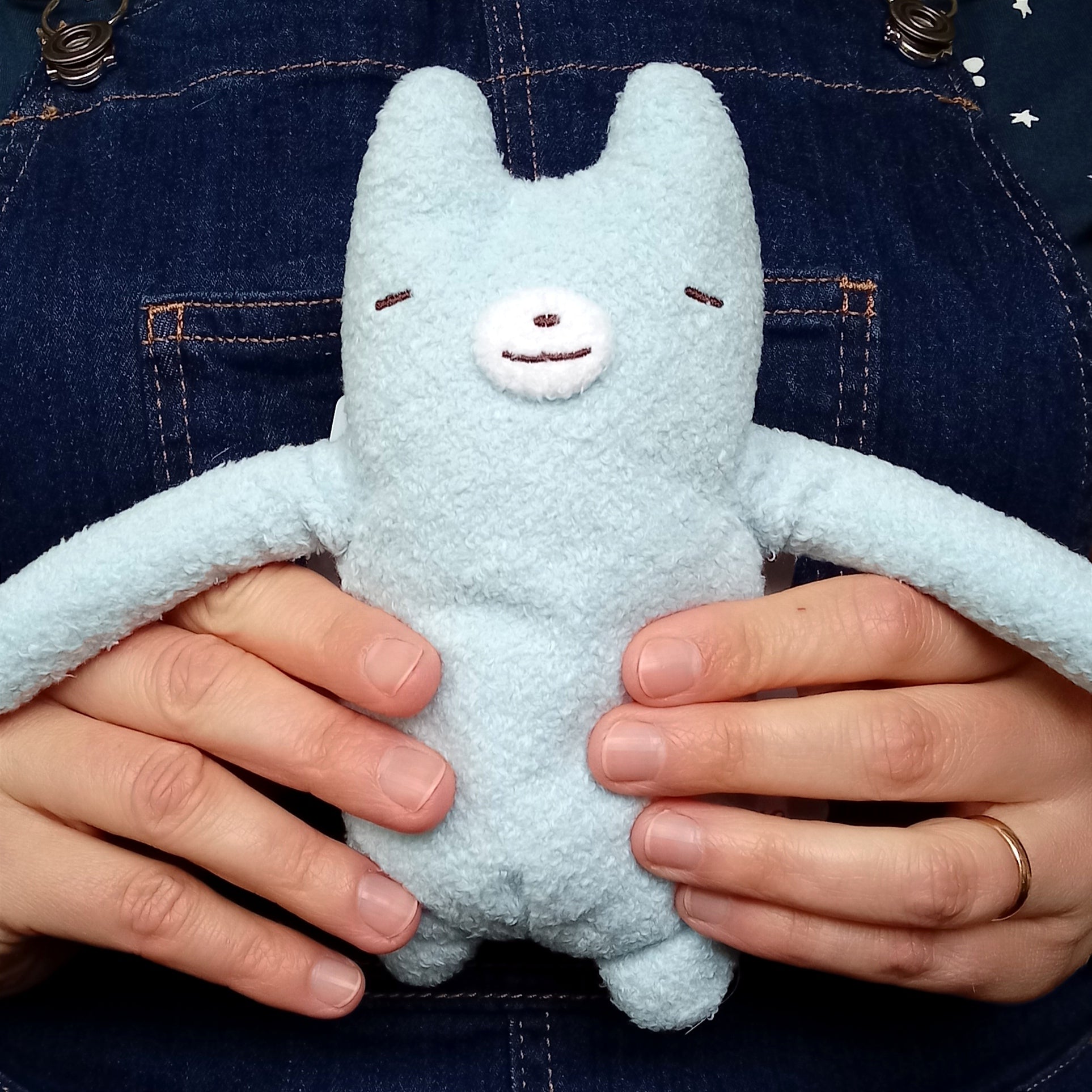 Fumofumo San Sleepy Blue Bear (20cm)