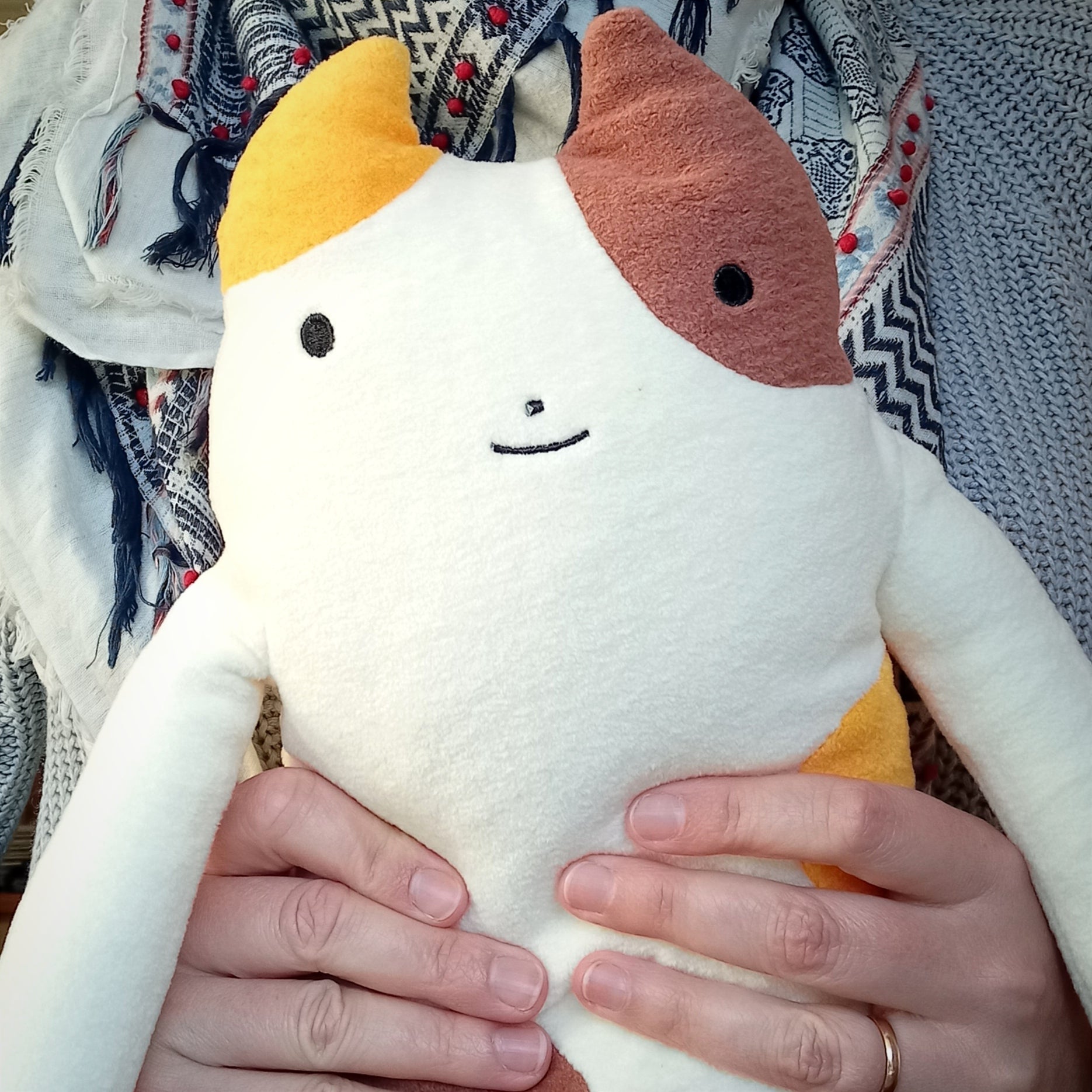 Fumofumo San Large Calico Cat (36cm)