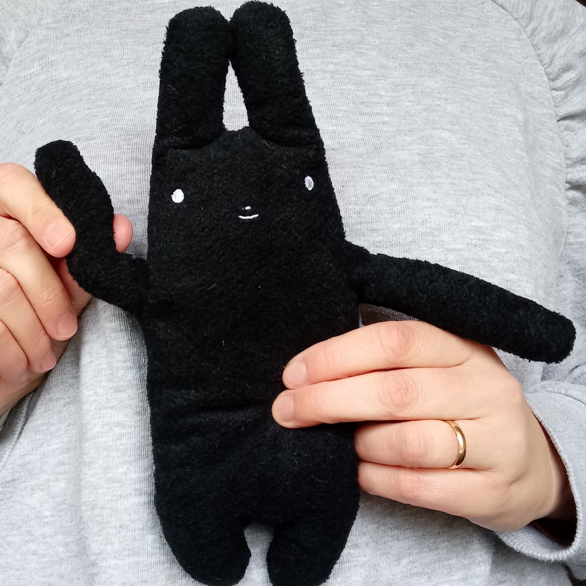 Fumofumo San Black Bunny (20cm)