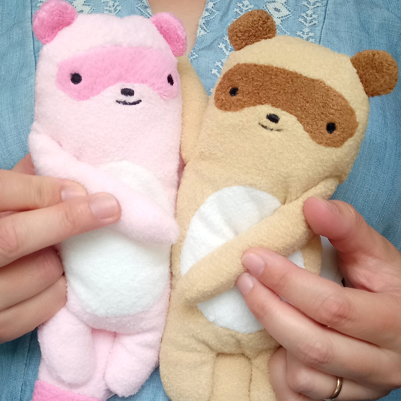 Fumofumo San Pink Raccoon (20cm)