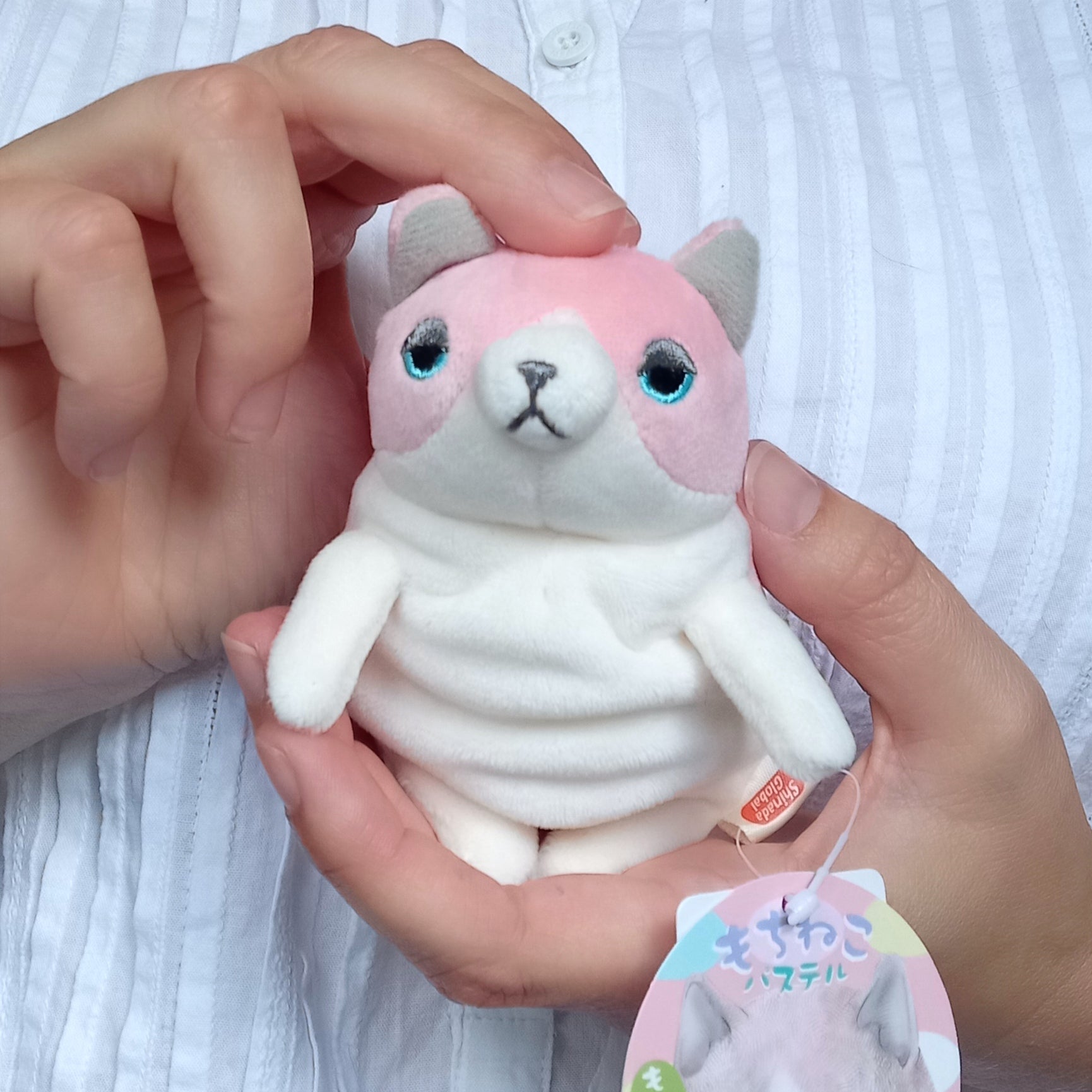 Mini Pink Mochi Cat (14 cm)