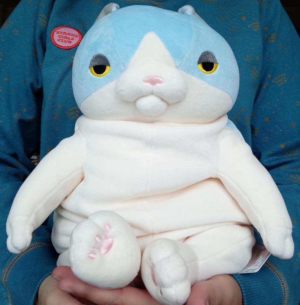 Large Blue Mochi Cat (48 cm)