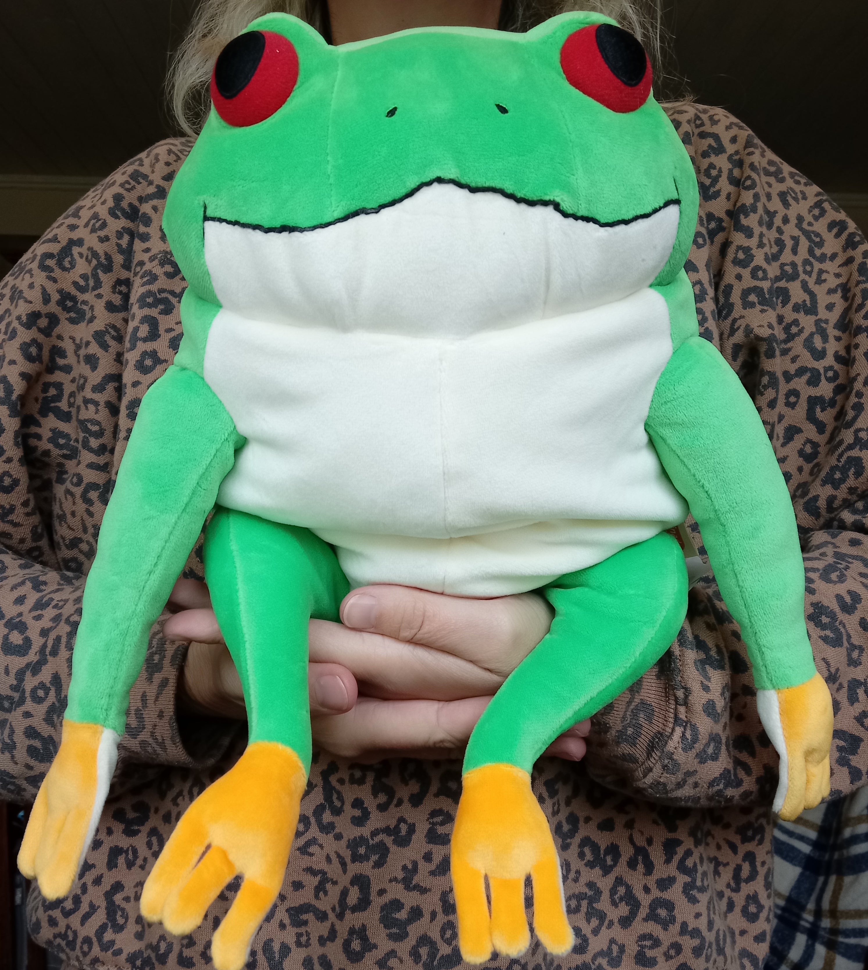 Large Green Mochi Frog (41 cm) · Disco Waffle