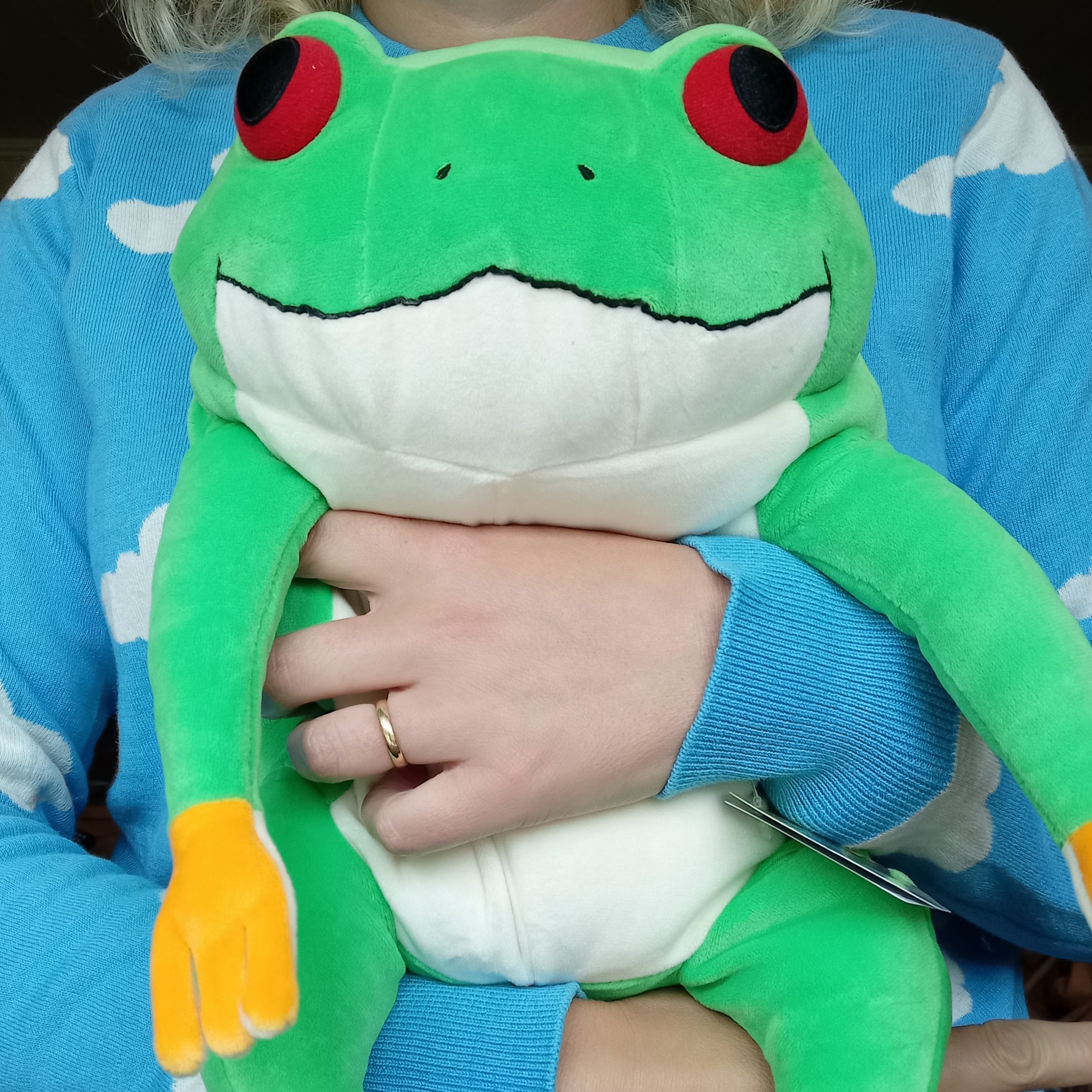 Large Green Mochi Frog (41 cm) · Disco Waffle