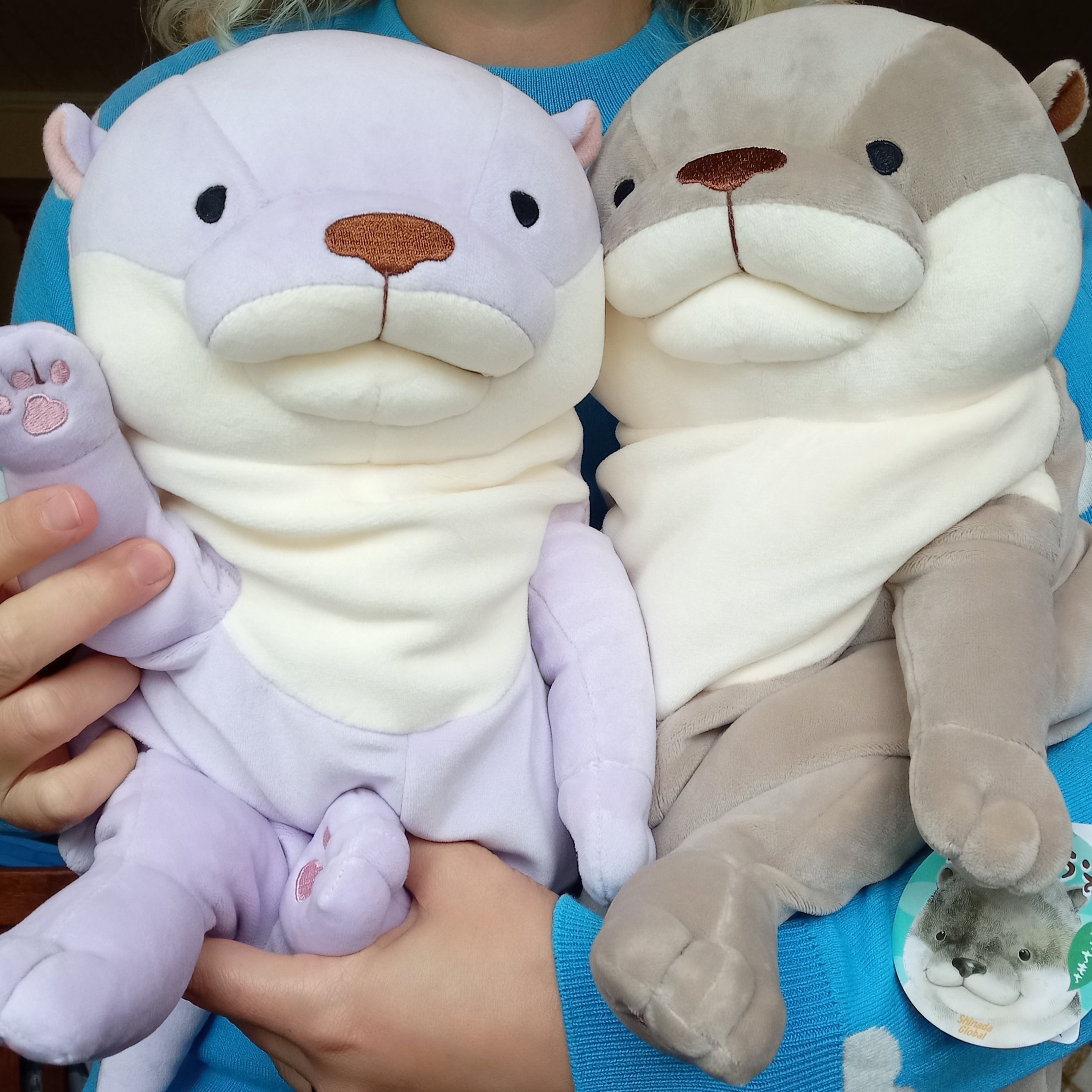 Shinada global mint and lavendar otter store pair (large)