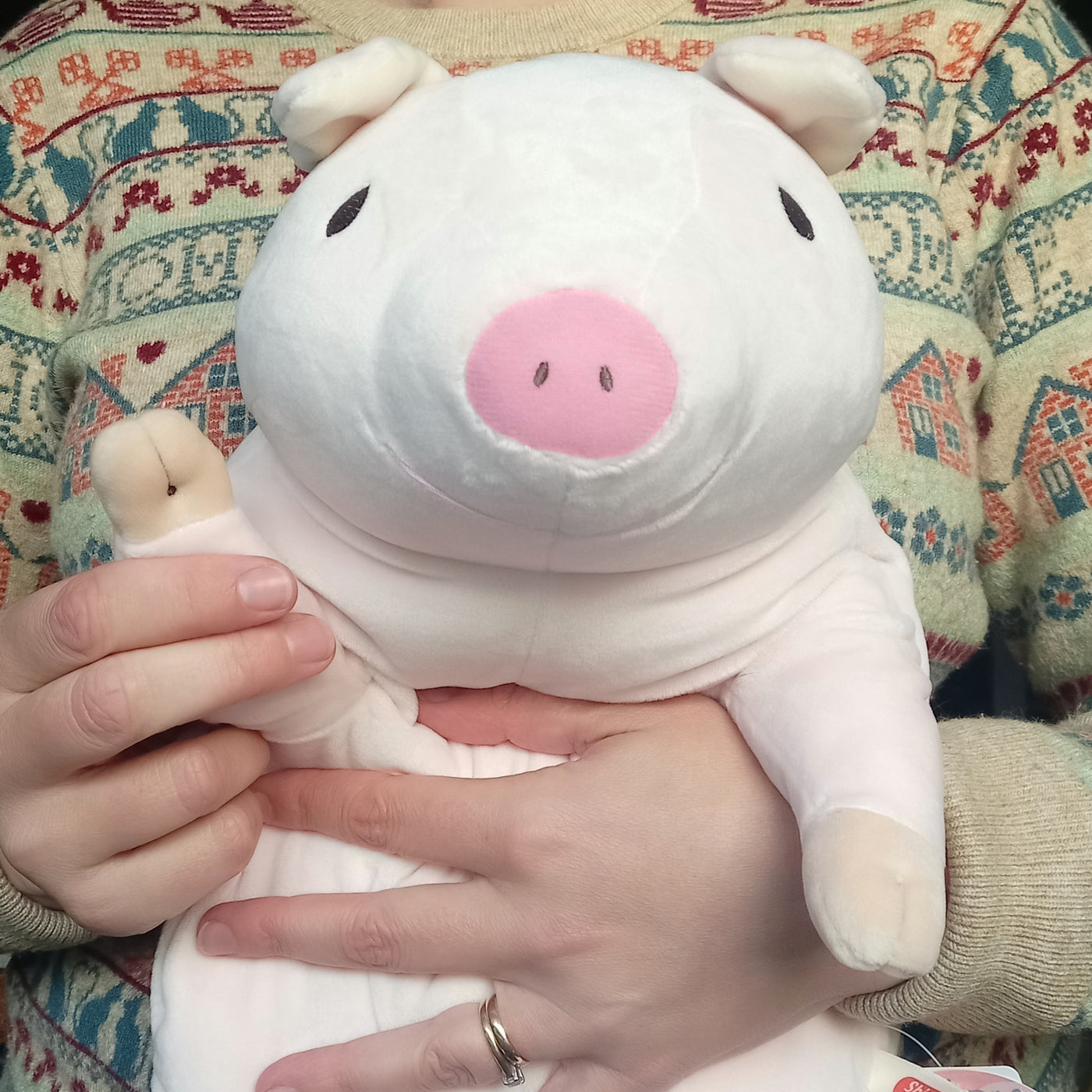 Large Pink Mochi Pig (41 cm)