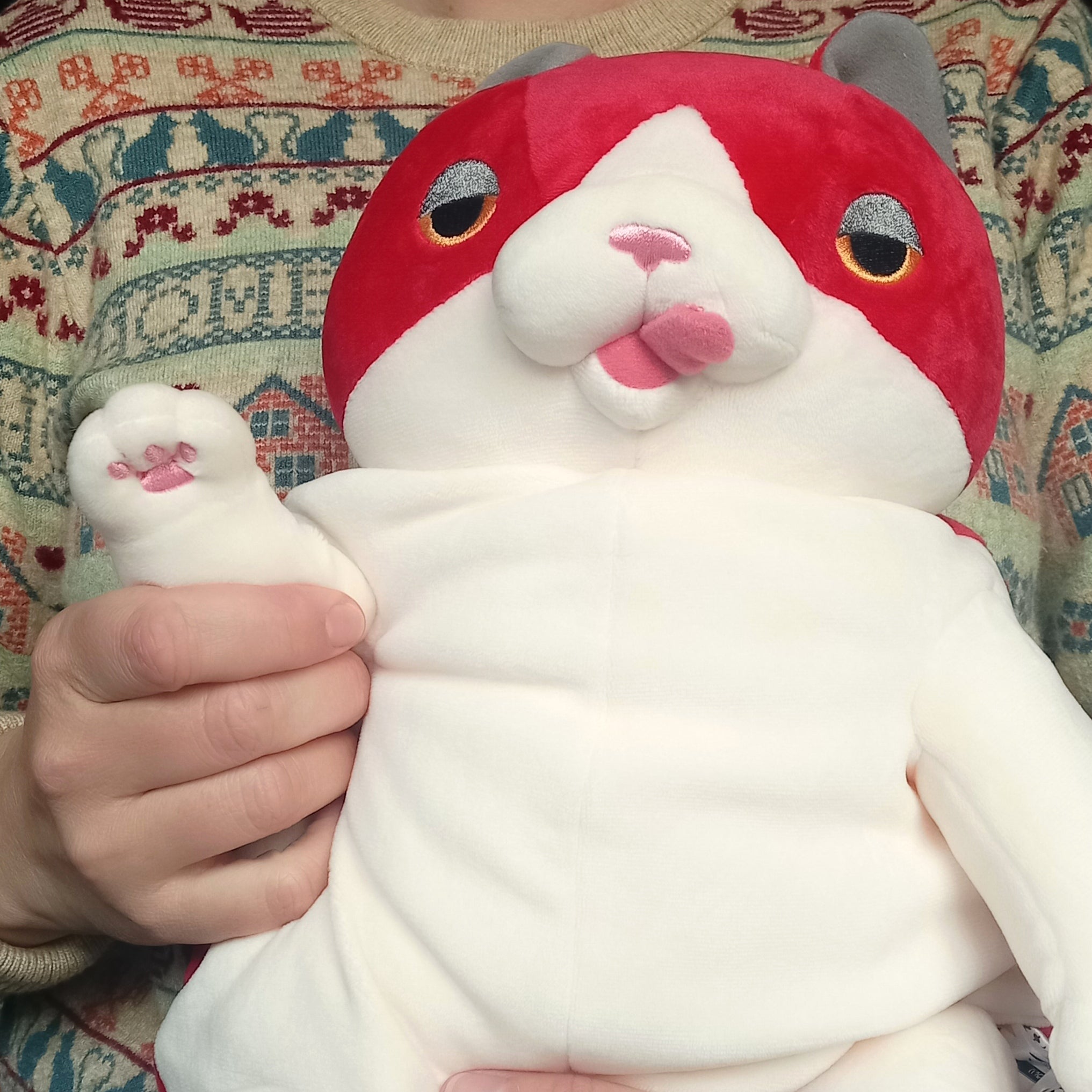 Large Red Mochi Cat (48 cm)