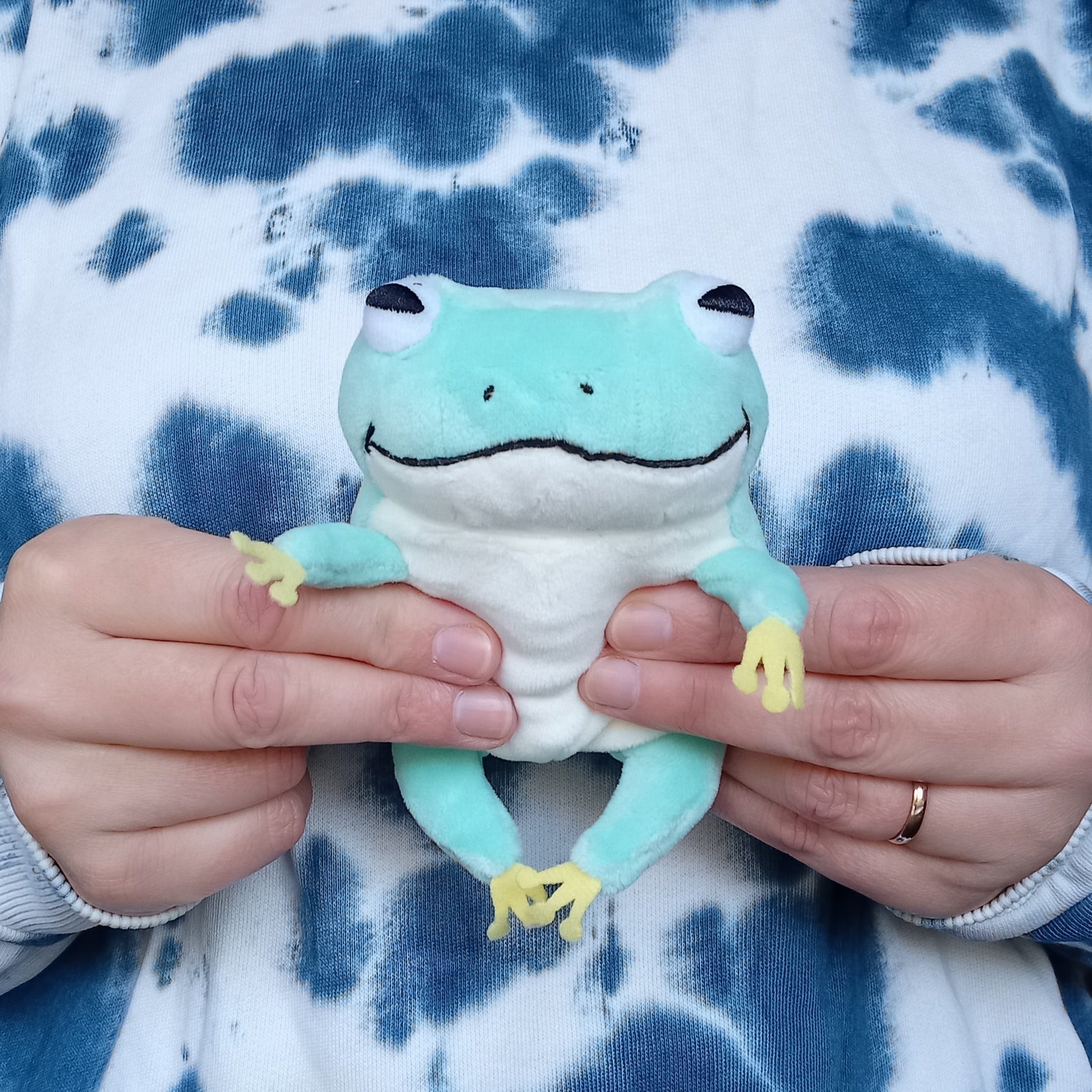 Mini Blue Mochi Frog (13 cm)