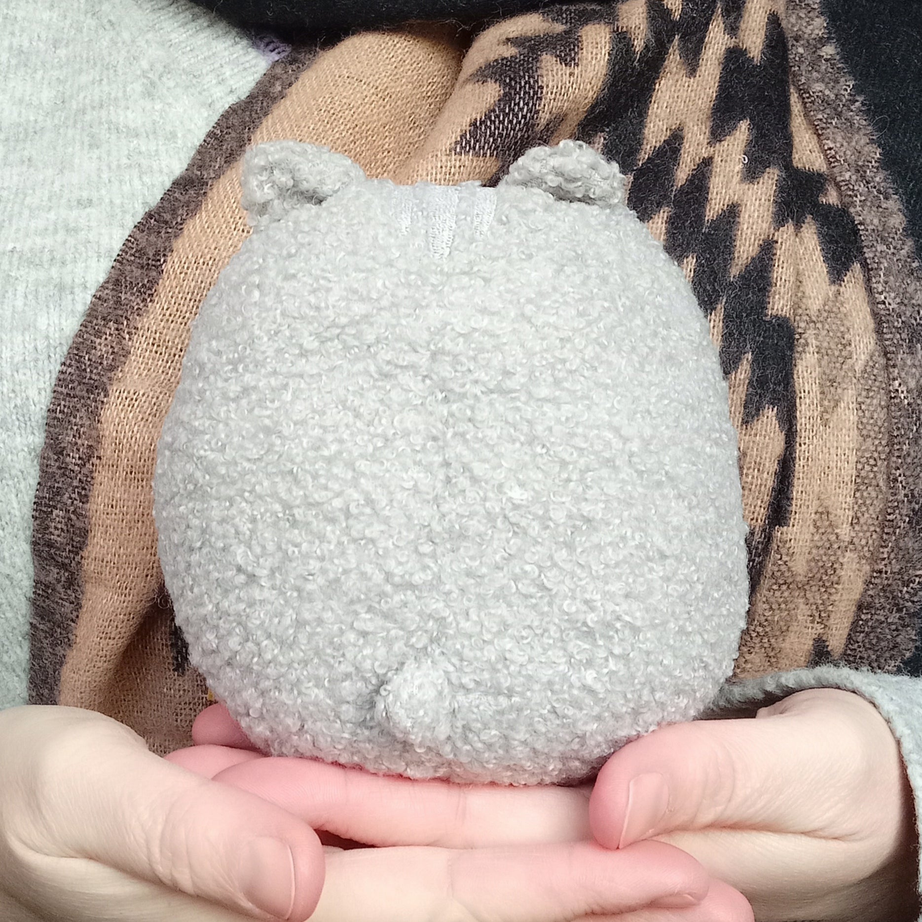 Grey Hamster Fuwatto Time Plush (13 cm)