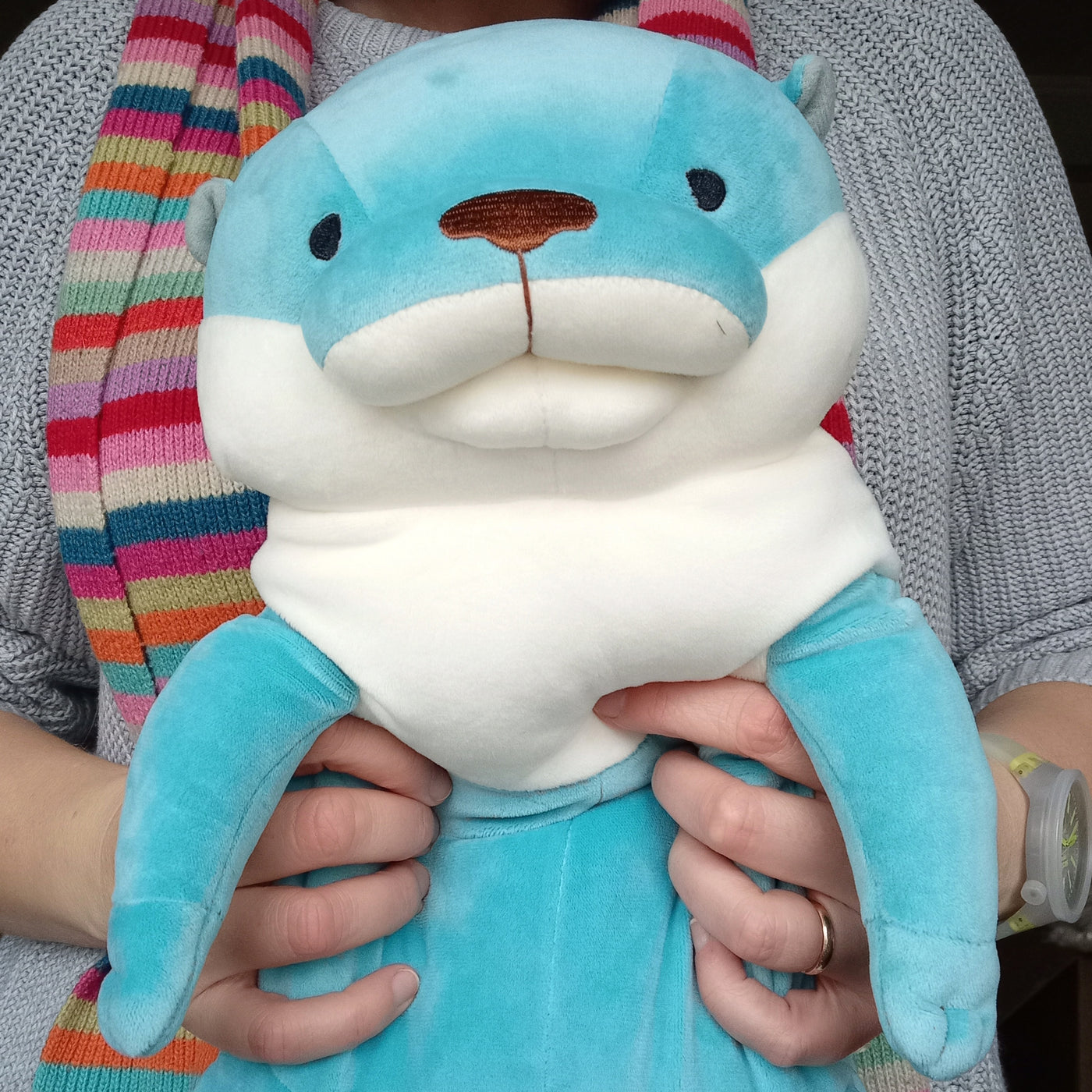 Large Blue Mochi Otter (42 cm)