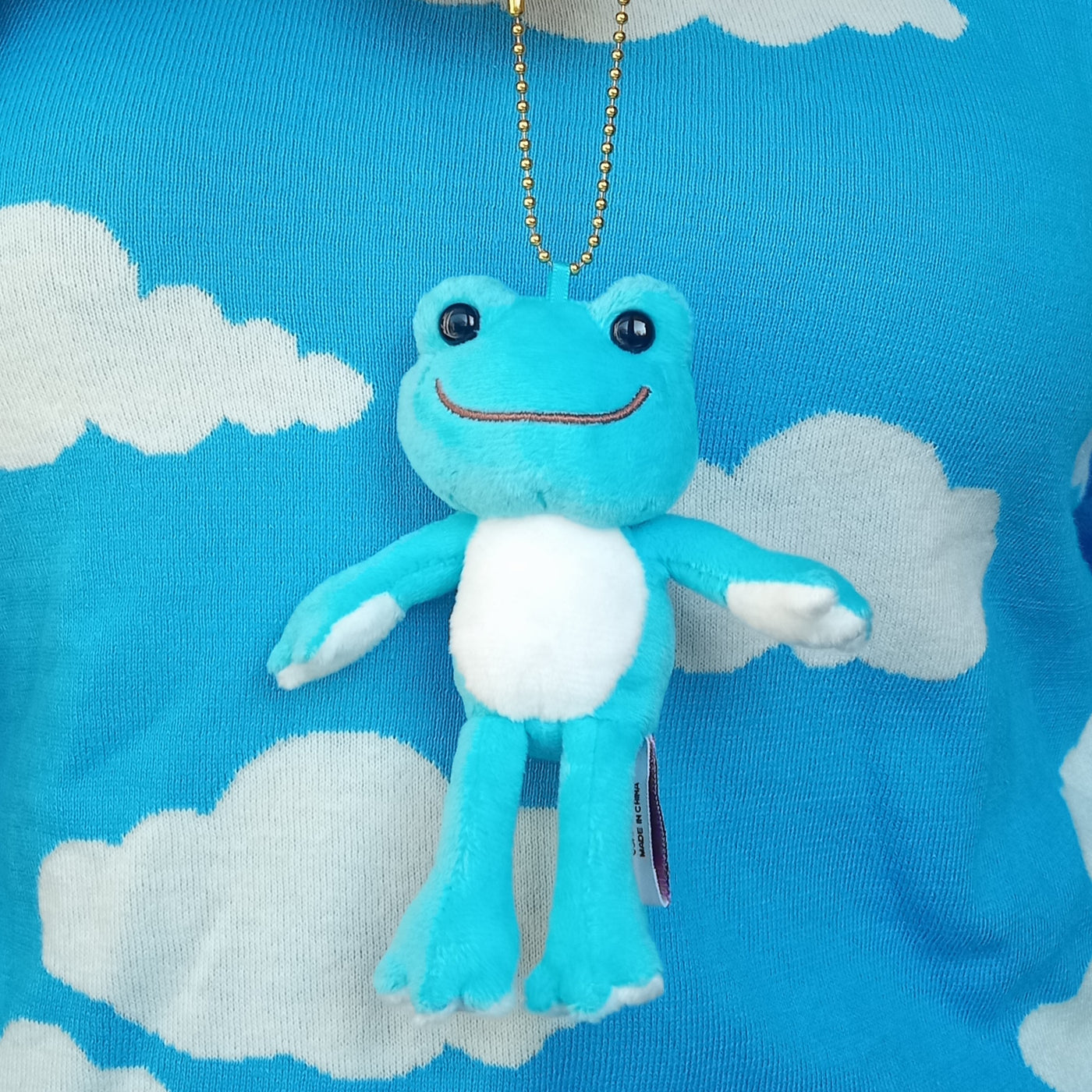 Mini Blue Pickles the Frog (14cm)
