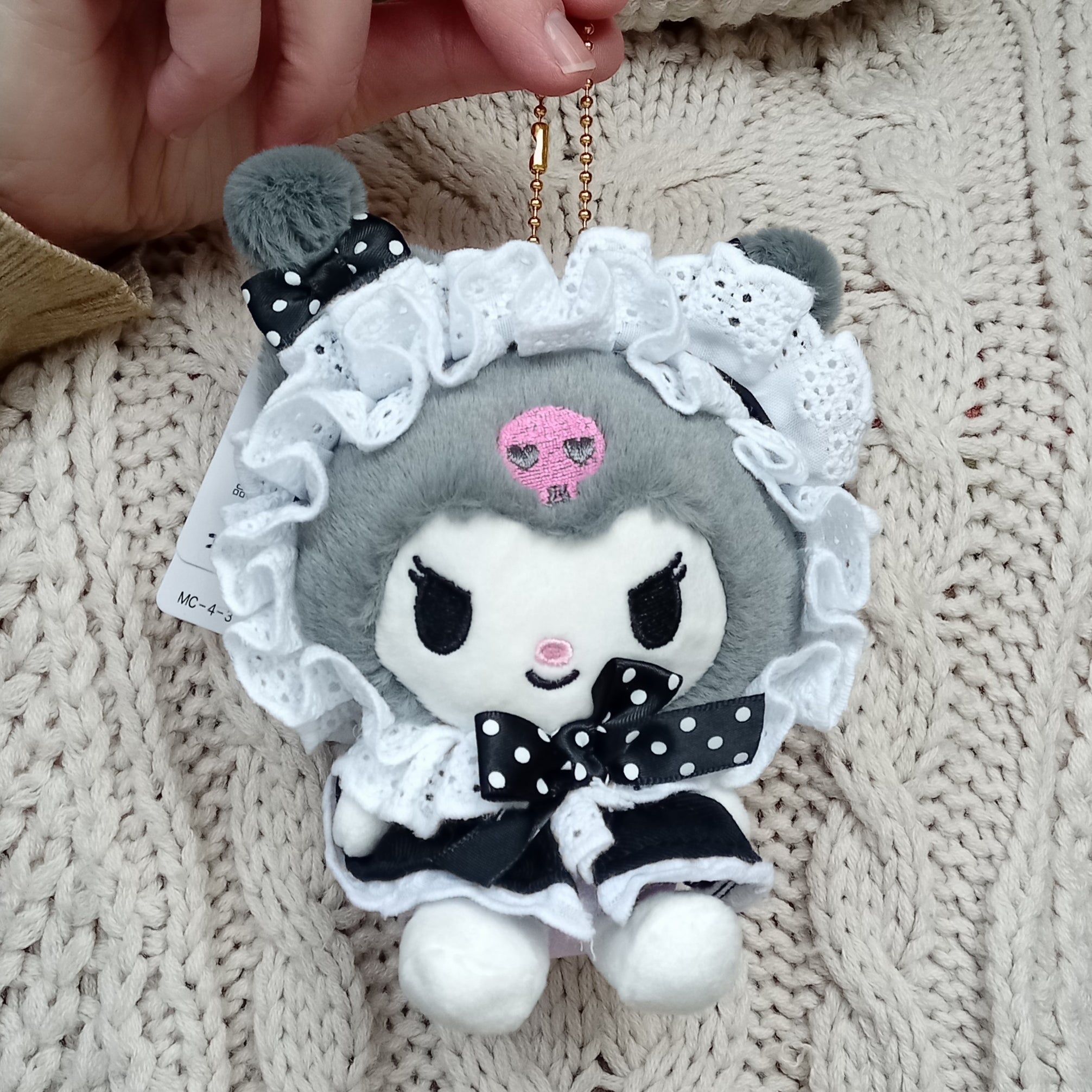 Kuromi Small Hanging Lolita Plush (12cm)