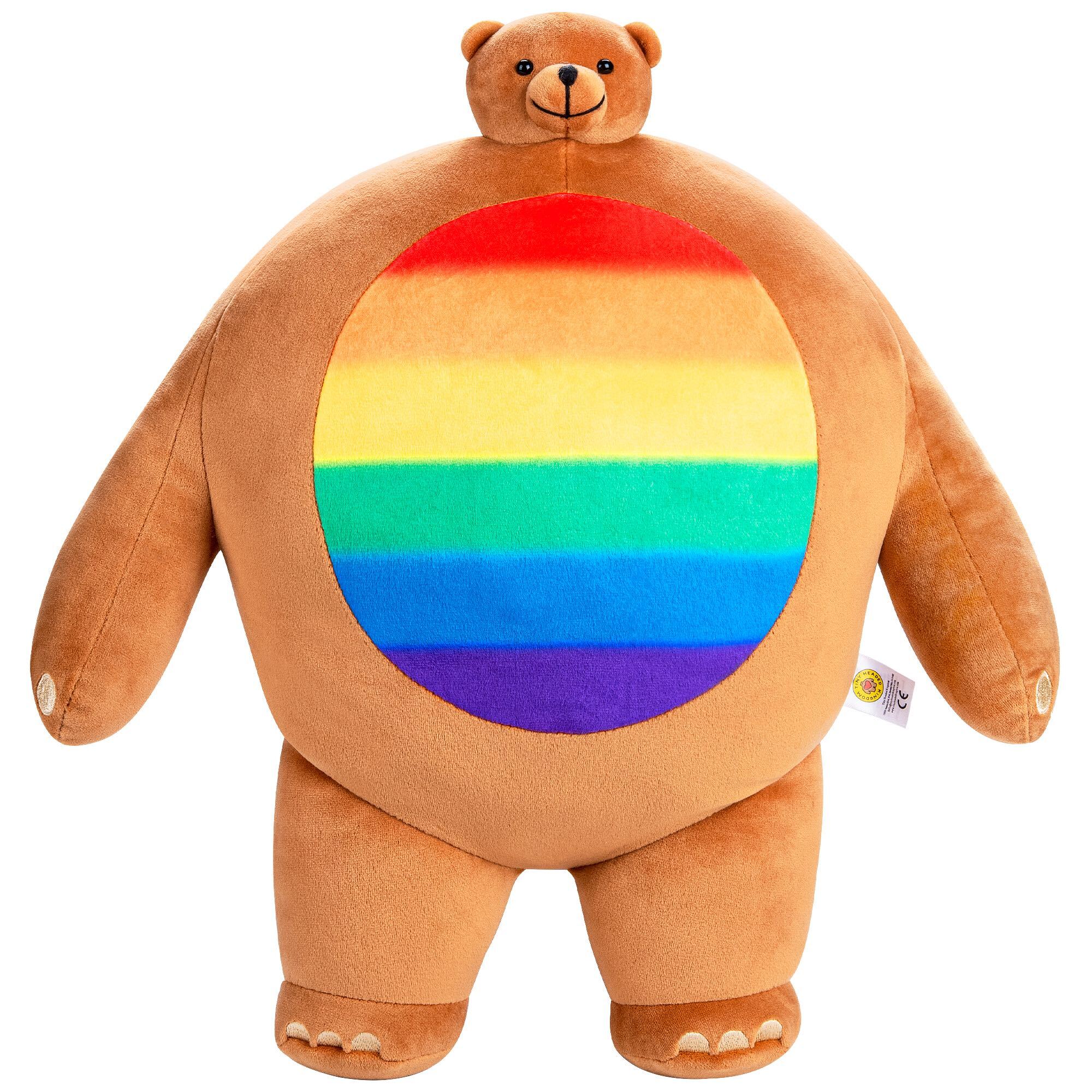 Large Pride Pip the bear 15 inches Disco Waffle